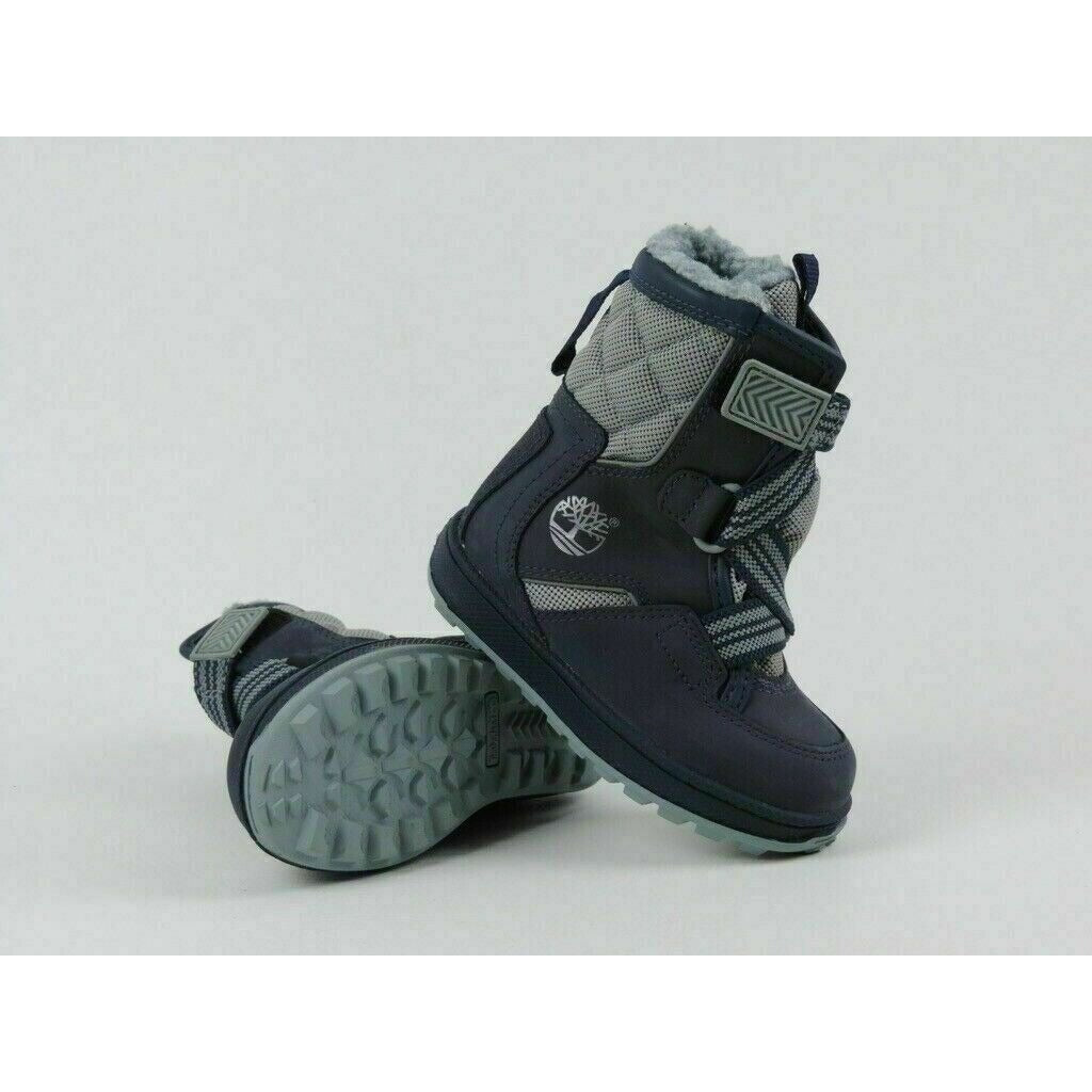 Timberland Snows 36846 Tomper Extreme Toddlers Boots Shoes Blue Leather Sz 4 New