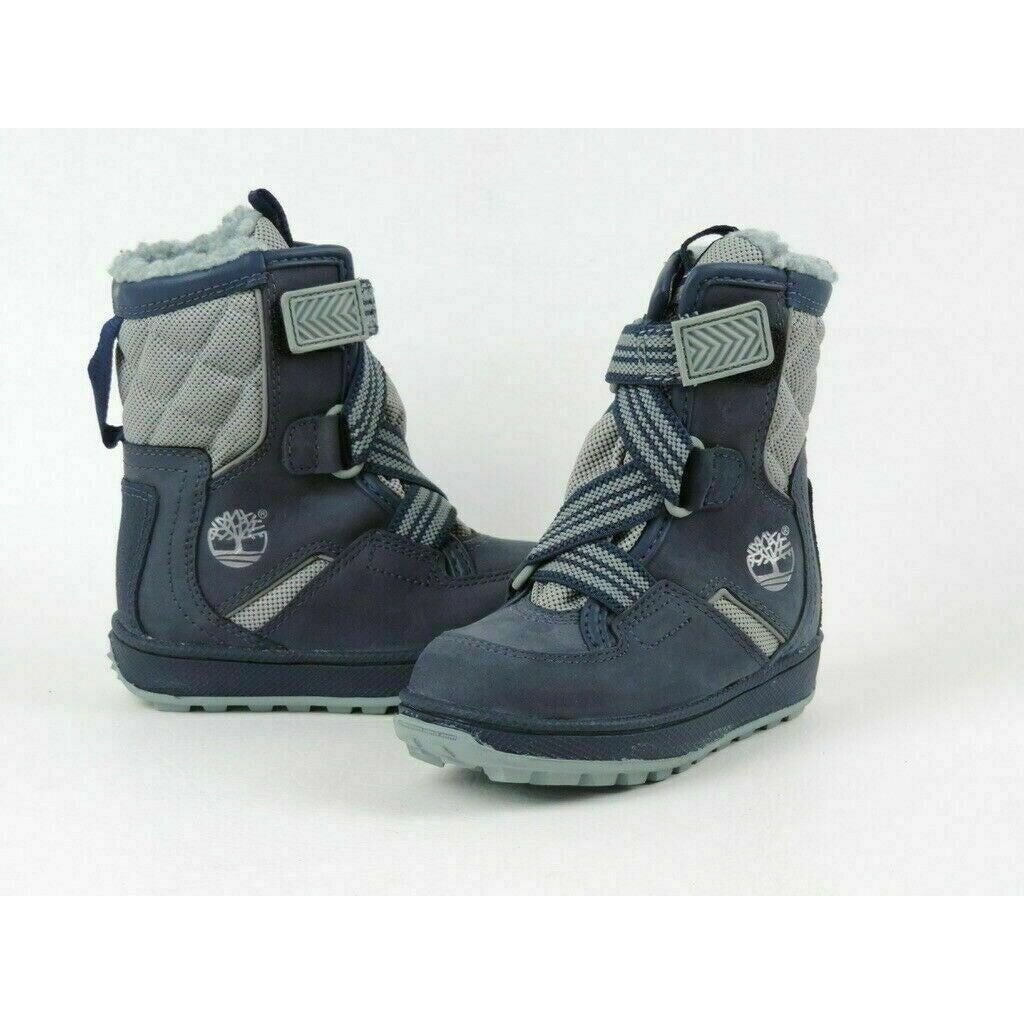 Timberland Snows 36846 Tomper Extreme Toddlers Boots Shoes Blue Leather Sz 4 New