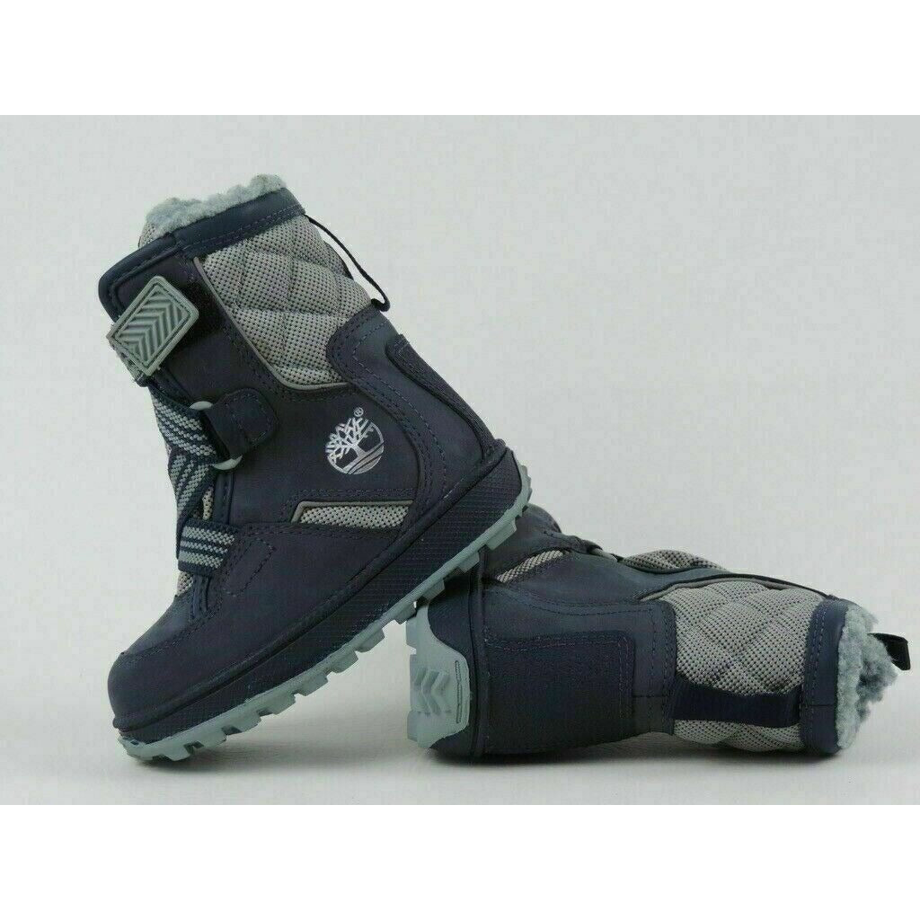 Timberland Snows 36846 Tomper Extreme Toddlers Boots Shoes Blue Leather Sz 4 New