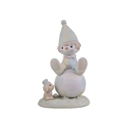 Precious Moments 12270 Lord Keep Me On The Ball Clown Porcelain Figurine Vntg