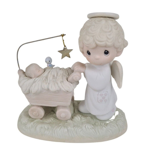 Precious Moments E-0509 Bringing God's Blessings To You Girl Angel Figurine