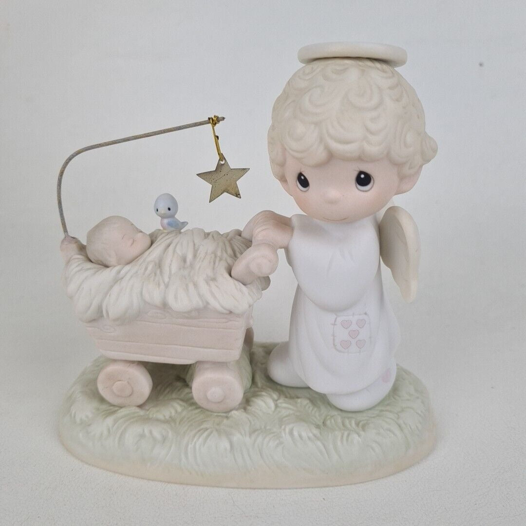 Precious Moments E-0509 Bringing God's Blessings To You Girl Angel Figurine