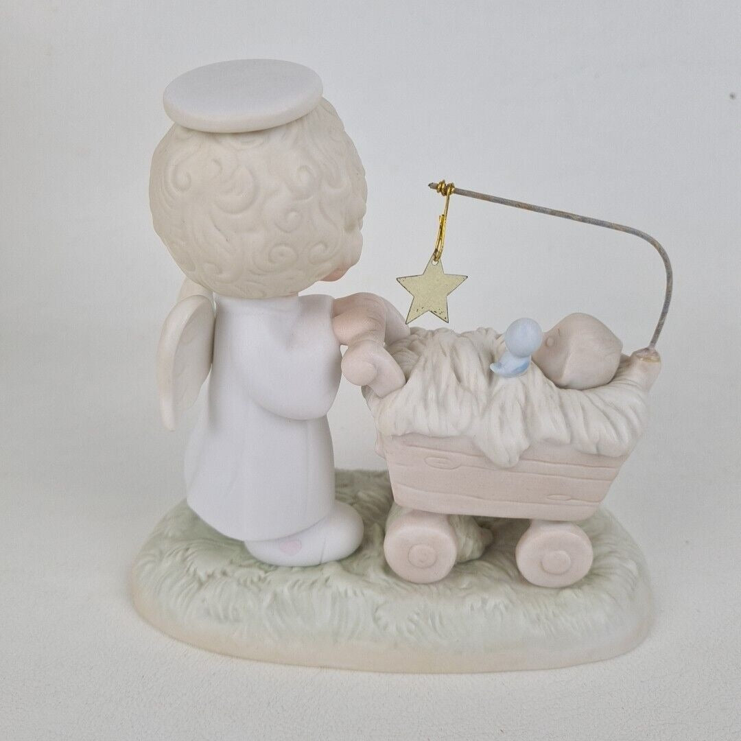 Precious Moments E-0509 Bringing God's Blessings To You Girl Angel Figurine