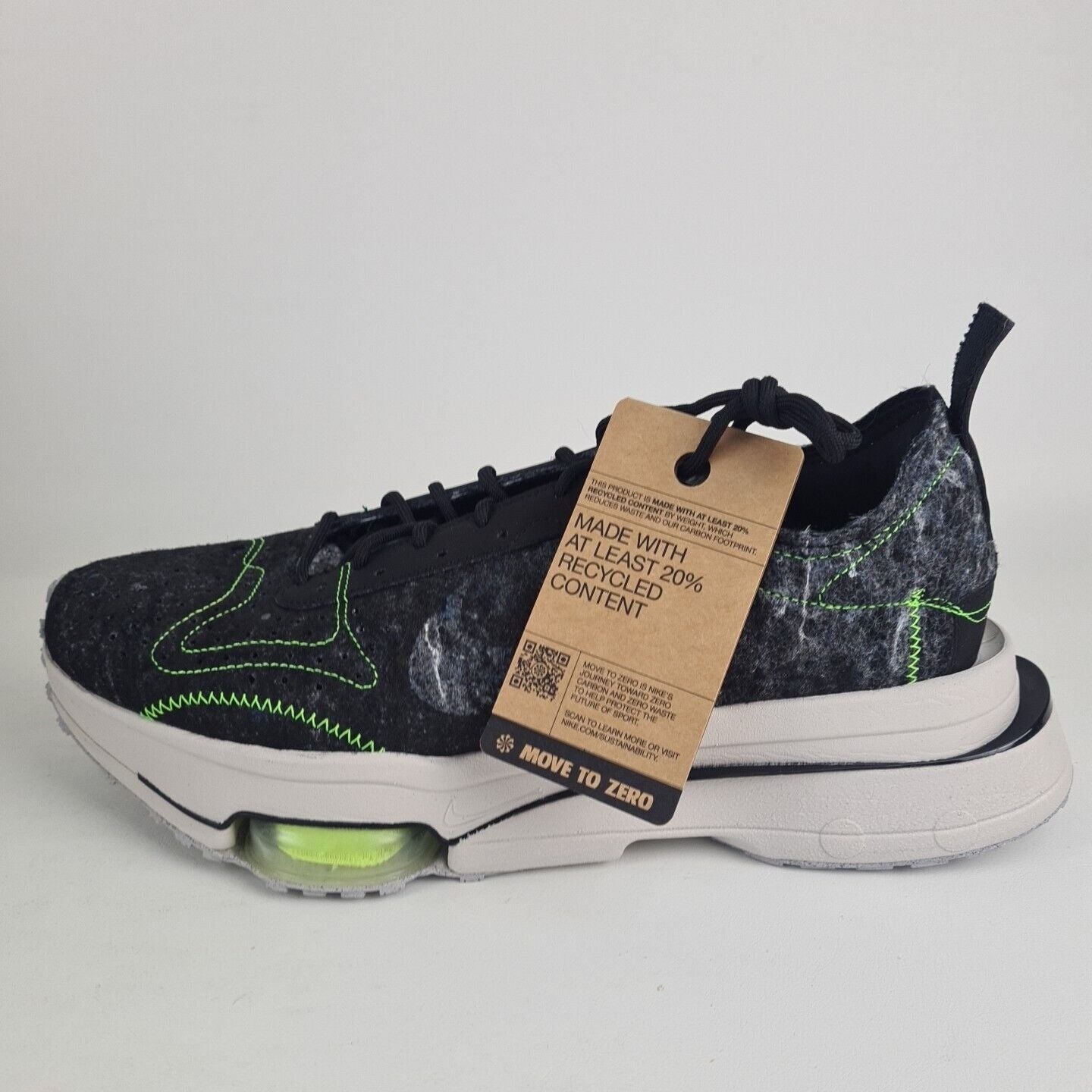 Nike Mens Air Zoom Type Black Green Running Men Shoes CW7157 001 Size 11.5