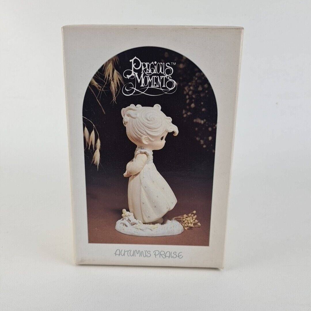 Precious Moments Atumn's Praise 12084 Porcelain Collectible Figurine Vintage