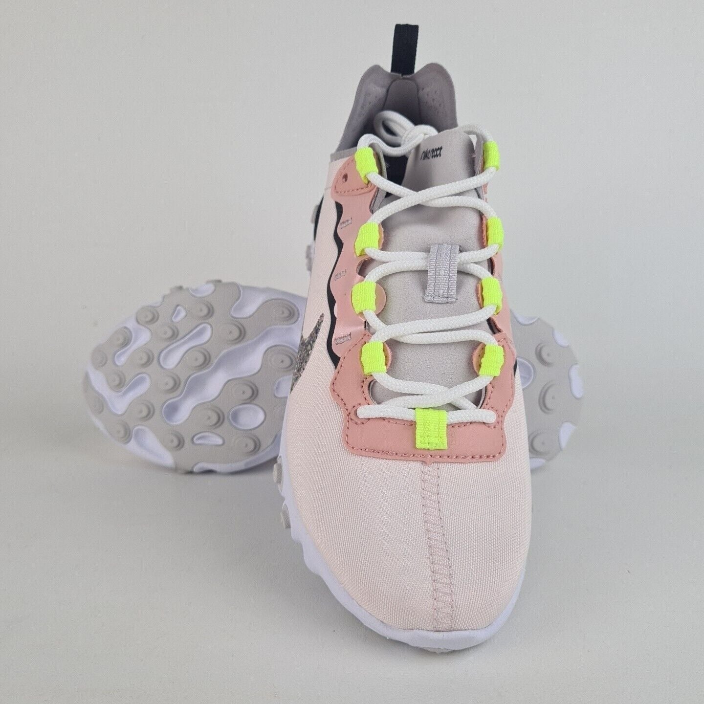 Nike React Element 55 PRM Pink Green Sneakers Women Running CD6964 600 Size 6.5