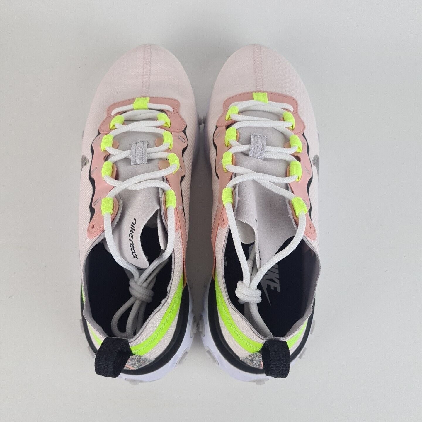 Nike React Element 55 PRM Pink Green Sneakers Women Running CD6964 600 Size 6.5