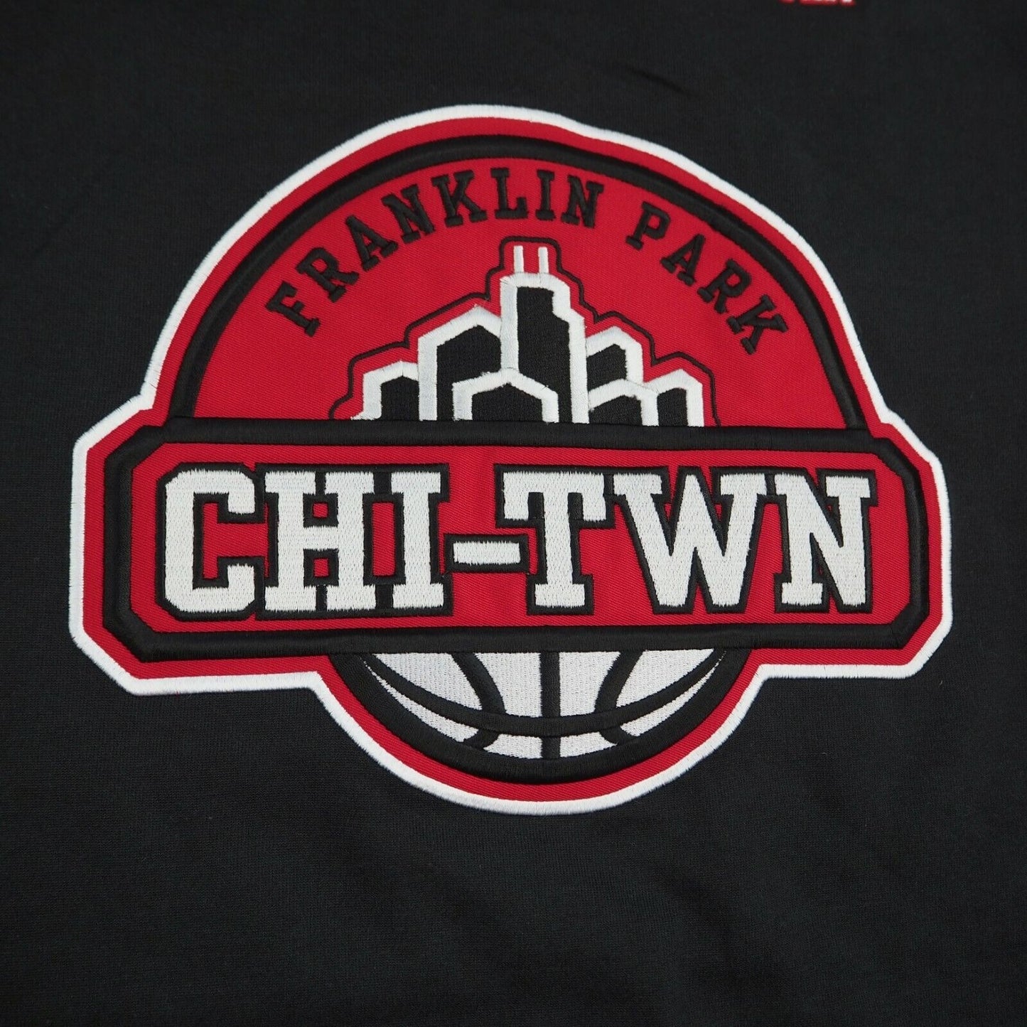 Nike Air Battlegrounds Basketball Chicago Town 12 Black 137433 Jersey Men SZ 2XL