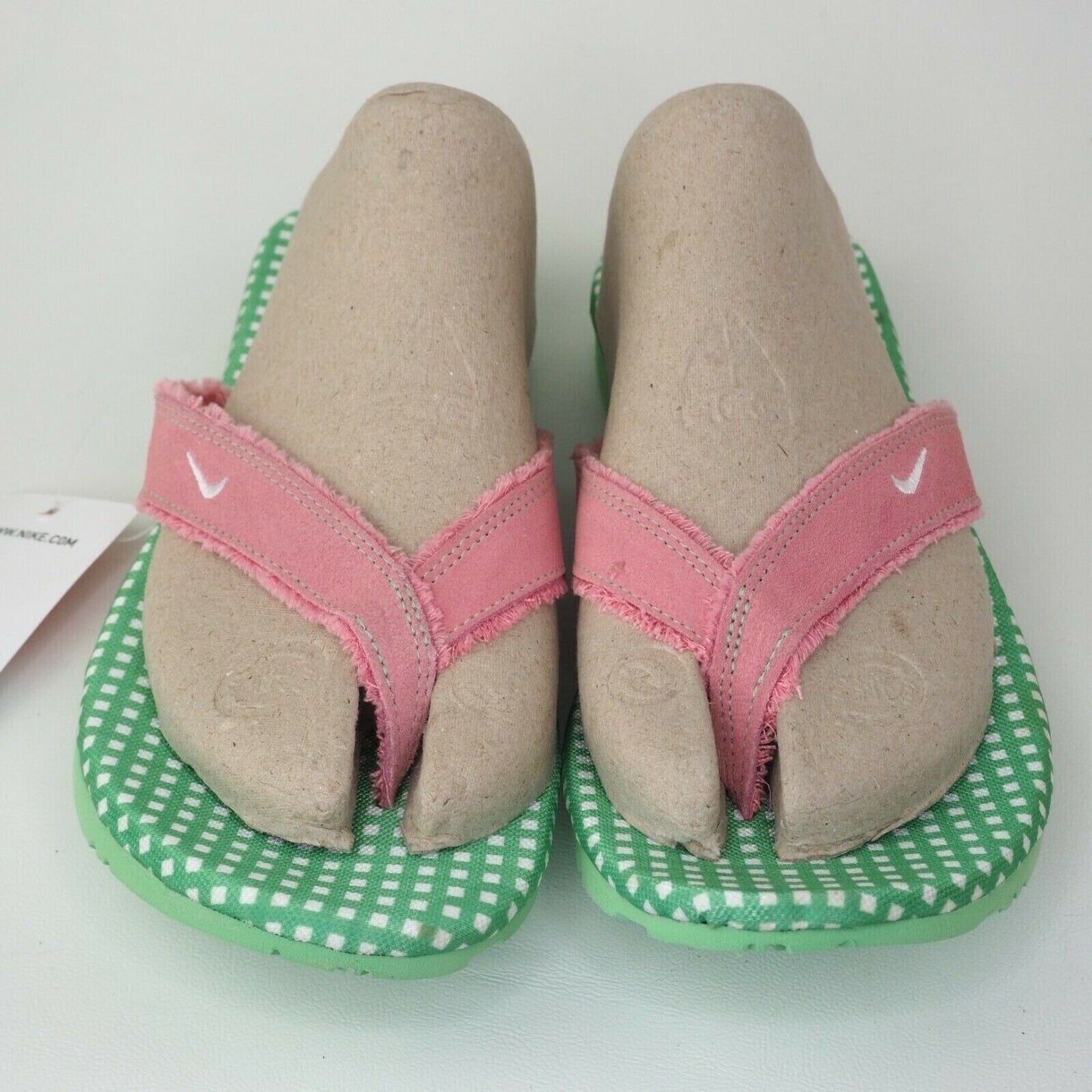 Nike Capillano Womens Sandals Pink Green Slide Thong Vintage 318232 613 Size 7