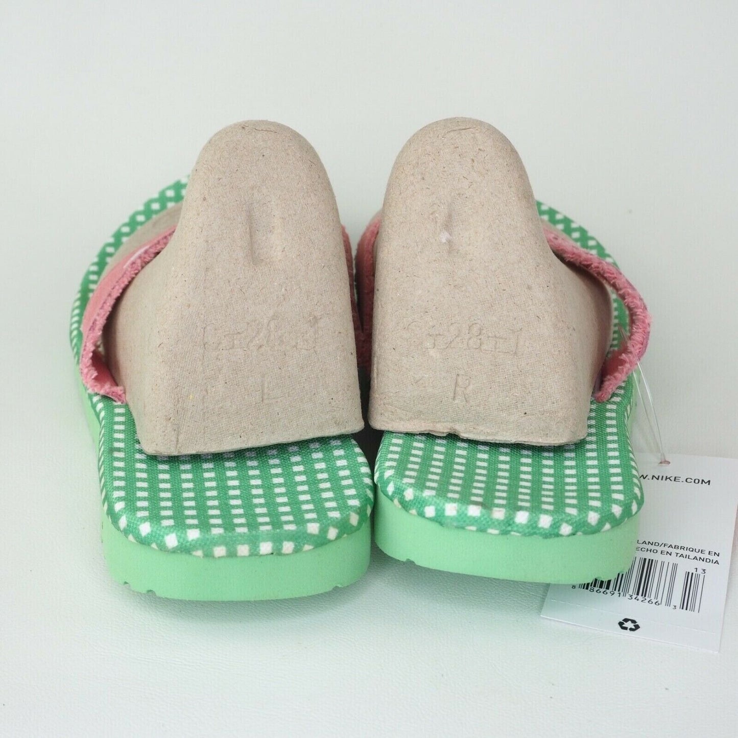 Nike Capillano Womens Sandals Pink Green Slide Thong Vintage 318232 613 Size 7