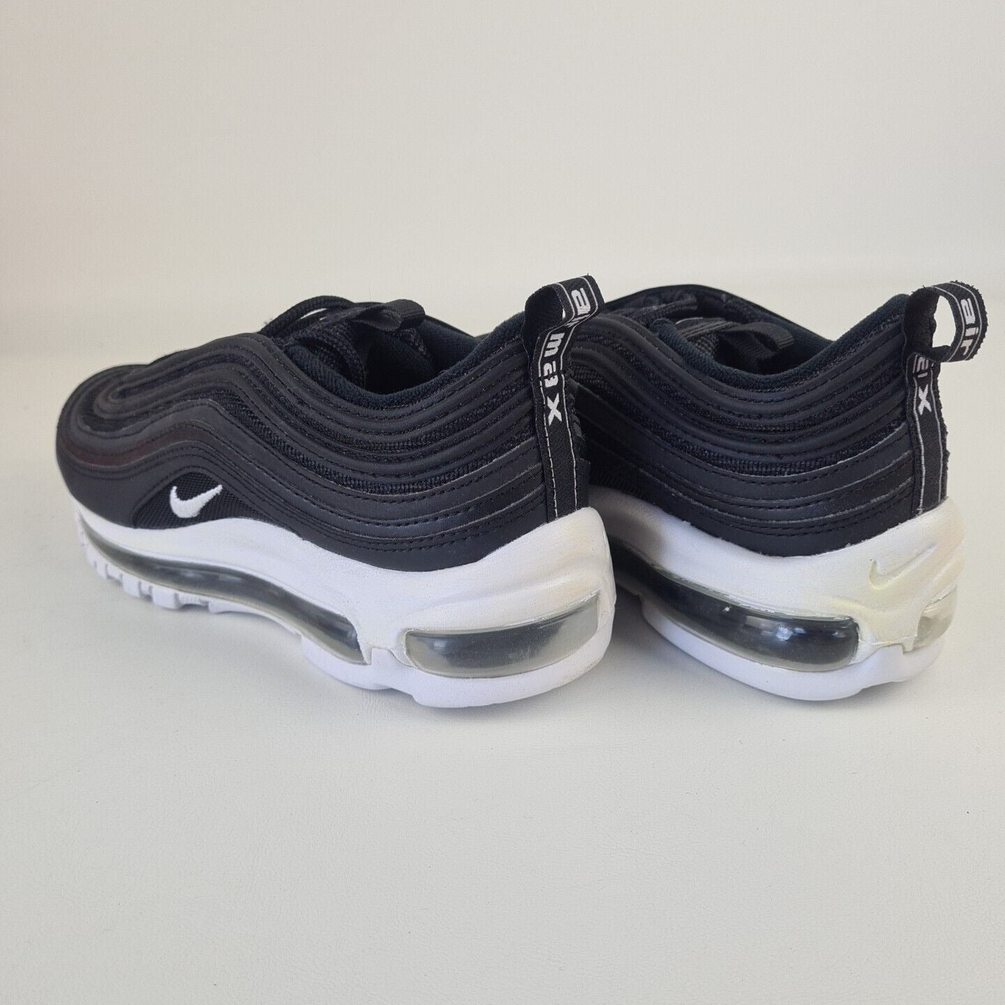 🚨 Nike Air Max 97 Black White 921826 001 Men Sneakers Running Shoes Size 4