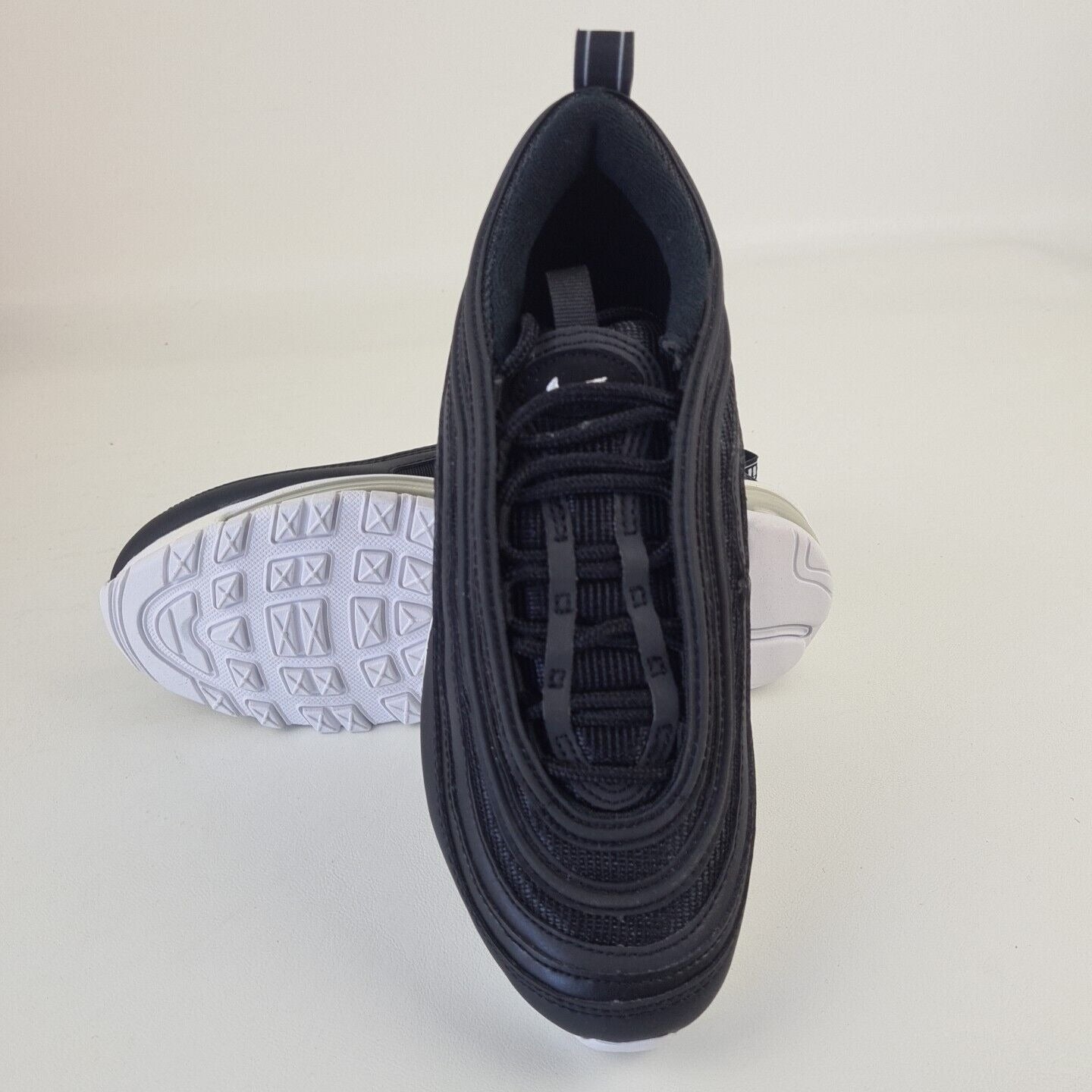 🚨 Nike Air Max 97 Black White 921826 001 Men Sneakers Running Shoes Size 4