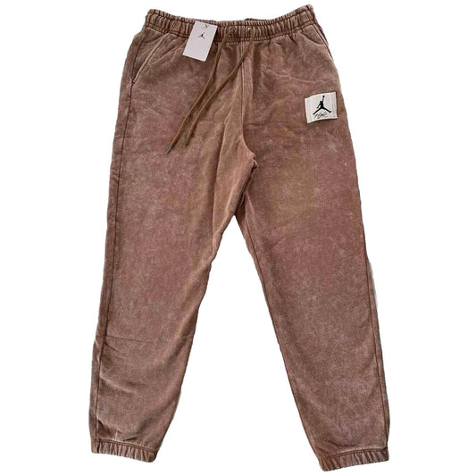 Nike Air Jordan DR3089 215 Flight Fleece Sweatpants Rust Brown Cotton Size S