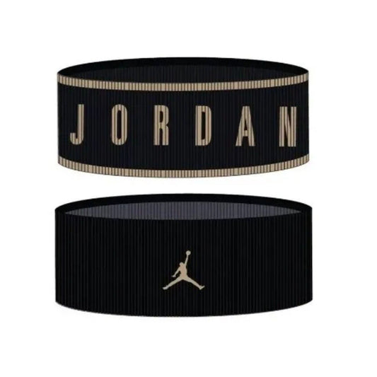 Nike Air Jordan Winter Reversible Men Headband Jumpman Black/Tan 129862 One Size