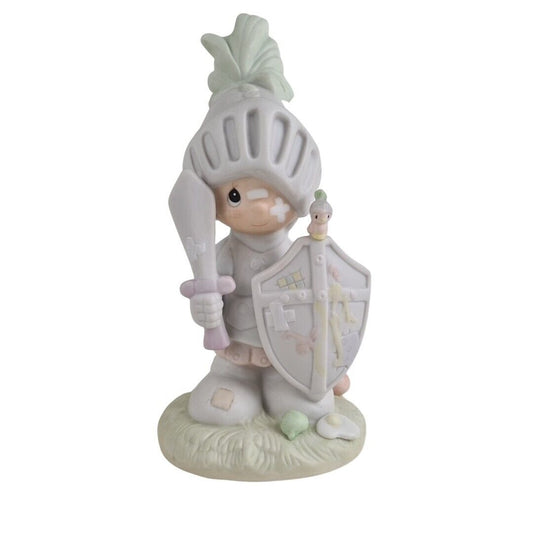 Precious Moments E-0523 Onward Christian Soldiers Warrior Porcelain Figurine