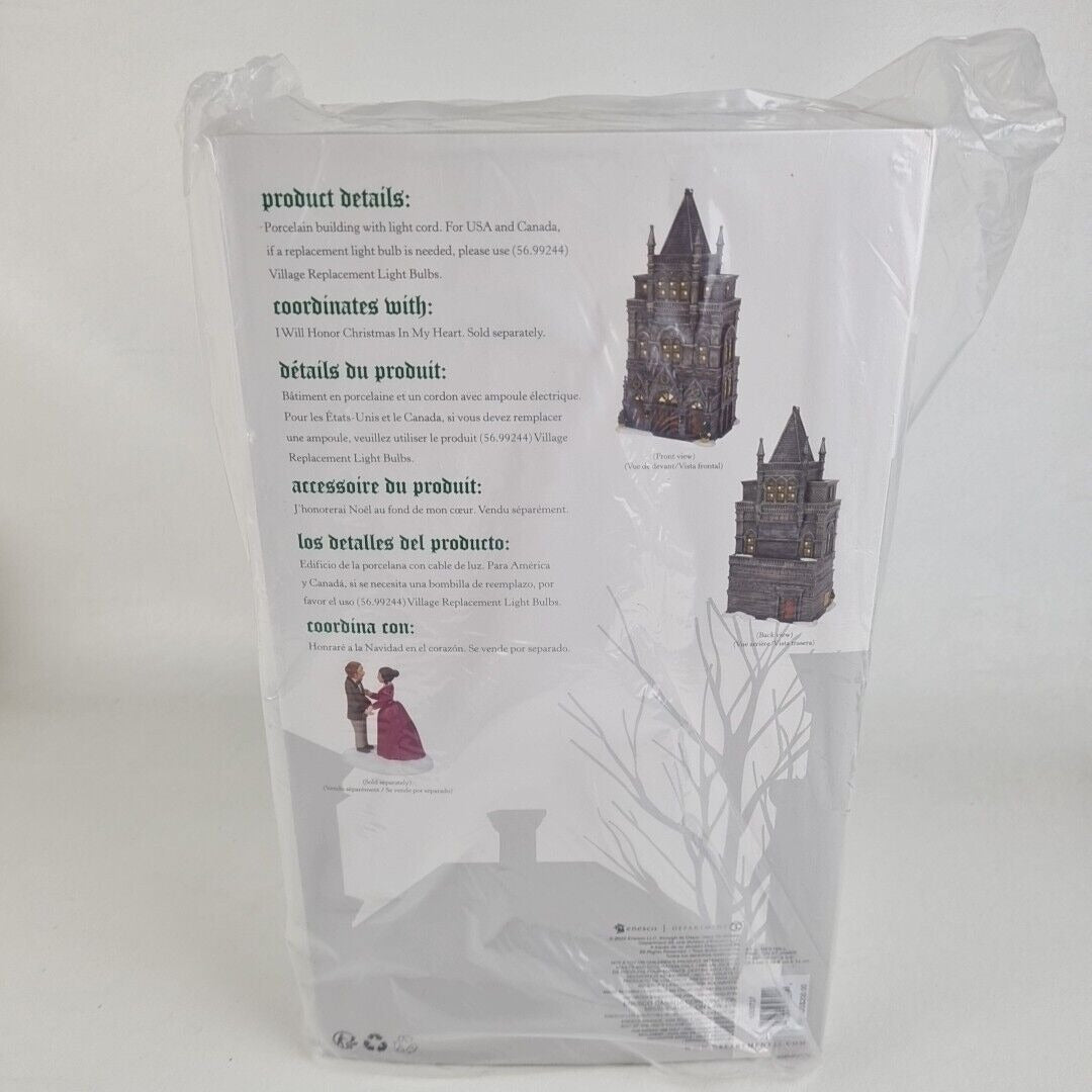 Department 56 Snow Christmas Village Saint James Hall 6009737 Porcelain