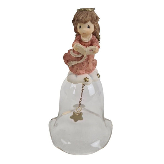 Precious Moments 644498 Whittle Angel Songbook Bell Rare Figurine Retired