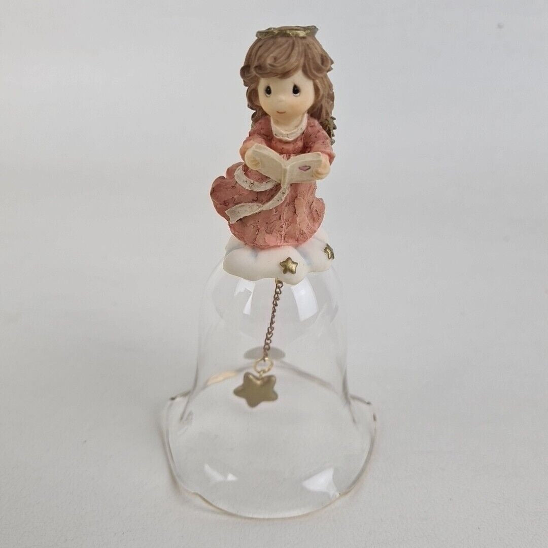 Precious Moments 644498 Whittle Angel Songbook Bell Rare Figurine Retired