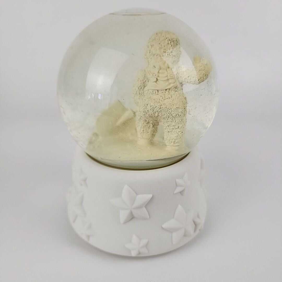 Department 56 Snowbabies Musical Snow Globe Christmas So Much Work To Do 6849-7