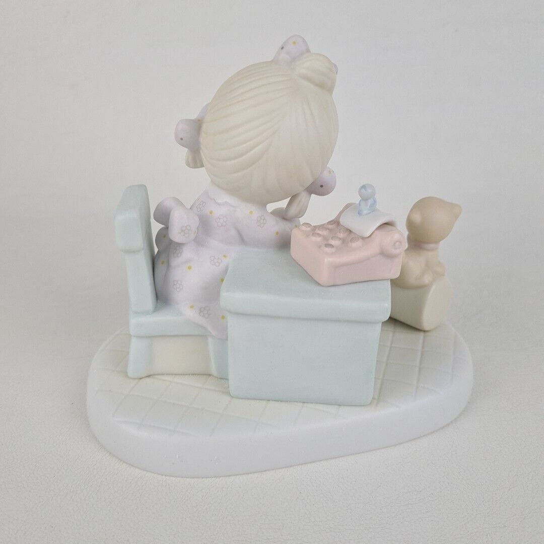 Precious Moments E 9254 Praise The Lord Anyhow Porcelain Figurine Vintage