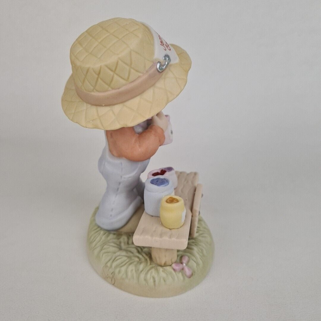 Enesco Precious Moments 898147 "Overalls I Think Youre Special" Figurine Vintage