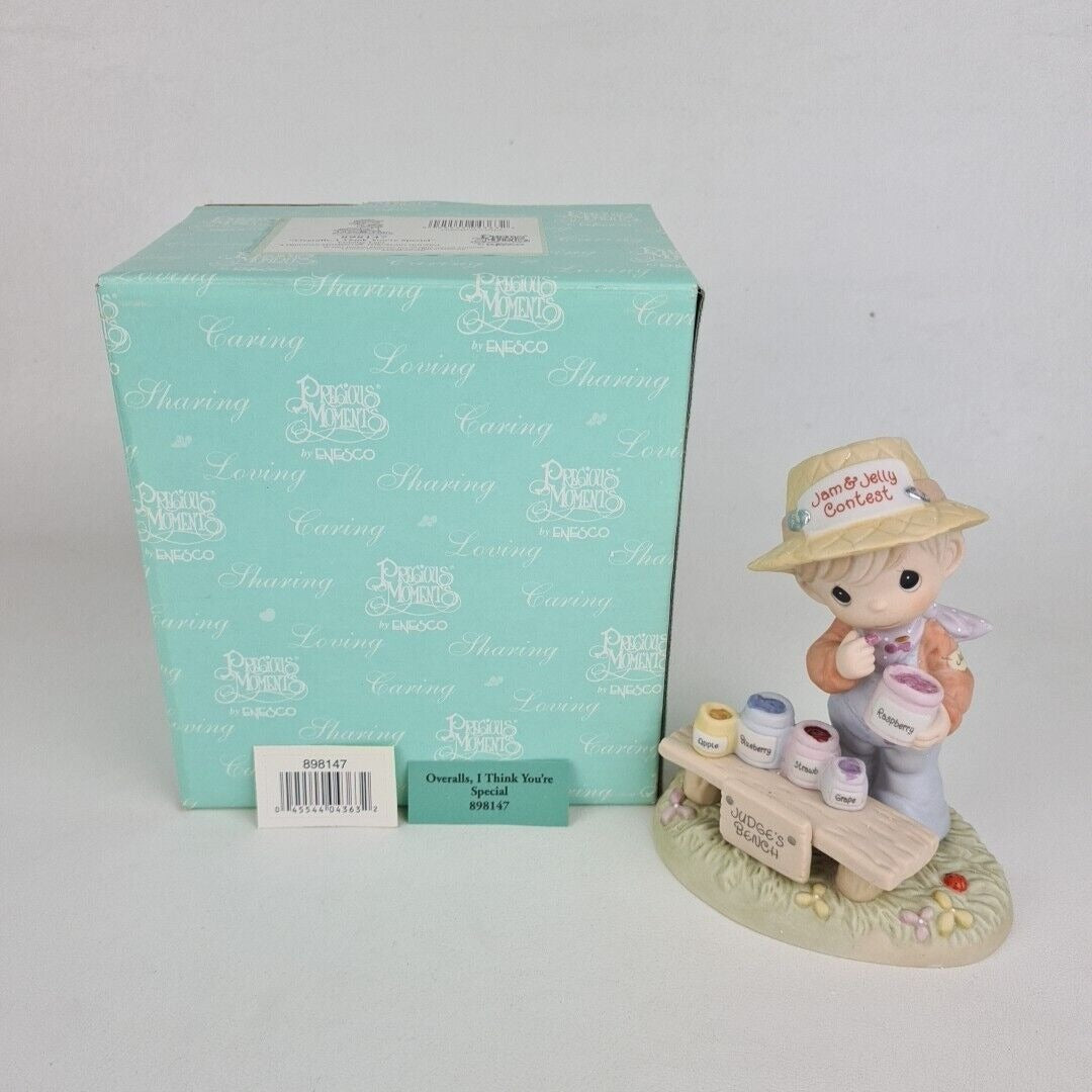 Enesco Precious Moments 898147 "Overalls I Think Youre Special" Figurine Vintage