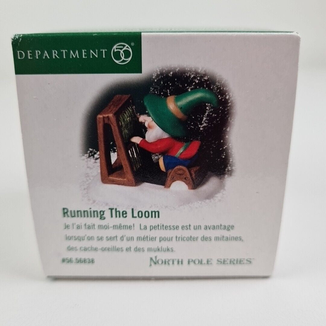 Department 56 Running The Loom Vintage North Pole Series Figurine 56838