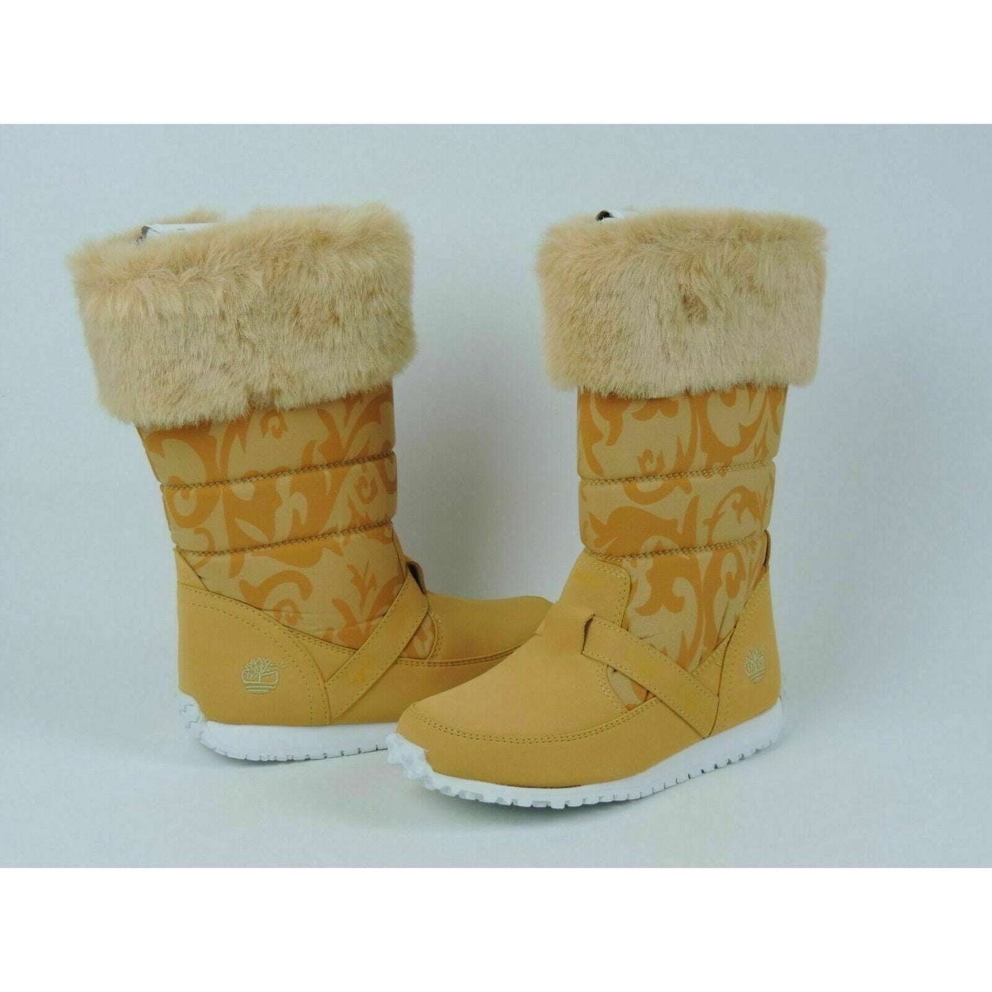 Timberland Boots 25800 Winter Free Style Brown Toddlers Girls Leather Snow Sz 6