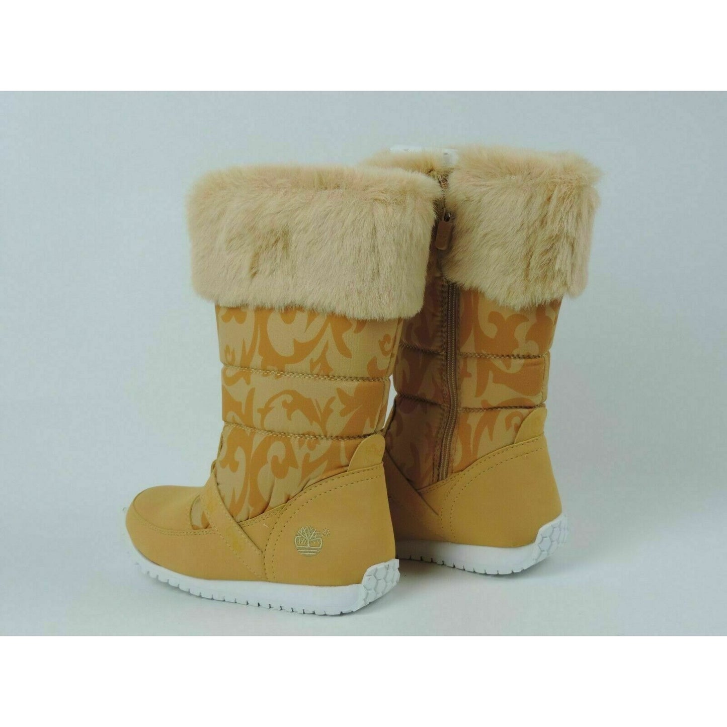 Timberland Boots 25800 Winter Free Style Brown Toddlers Girls Leather Snow Sz 6