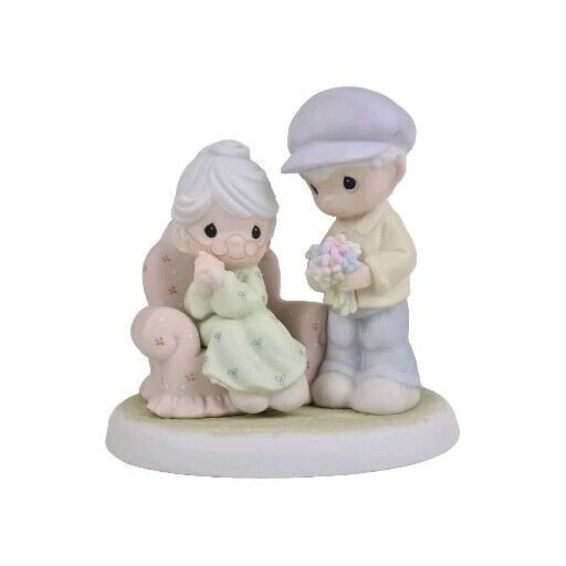 Precious Moments Many Years Of Blessing You 384887 Porcelain Figurine Vintage