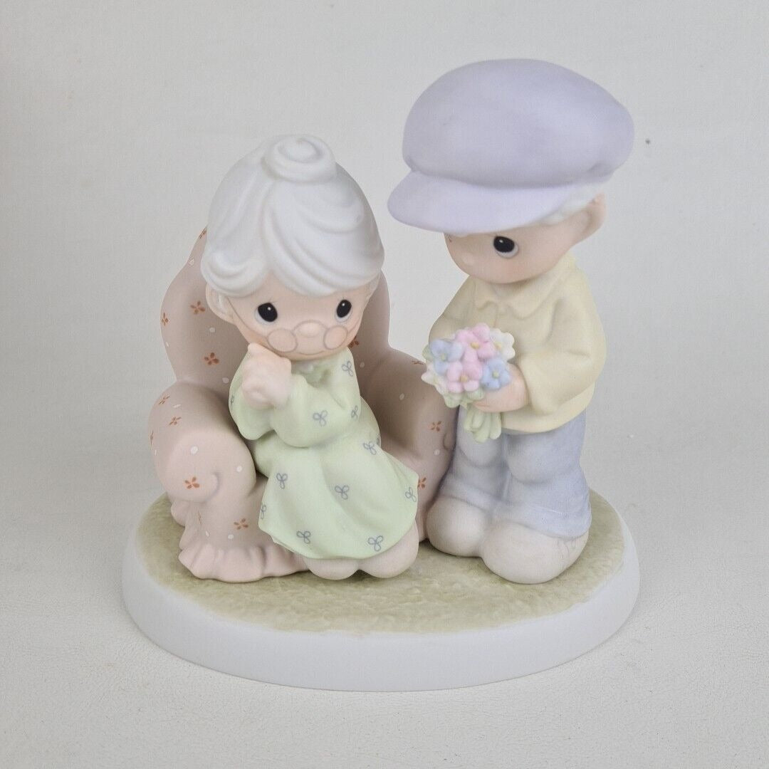 Precious Moments Many Years Of Blessing You 384887 Porcelain Figurine Vintage