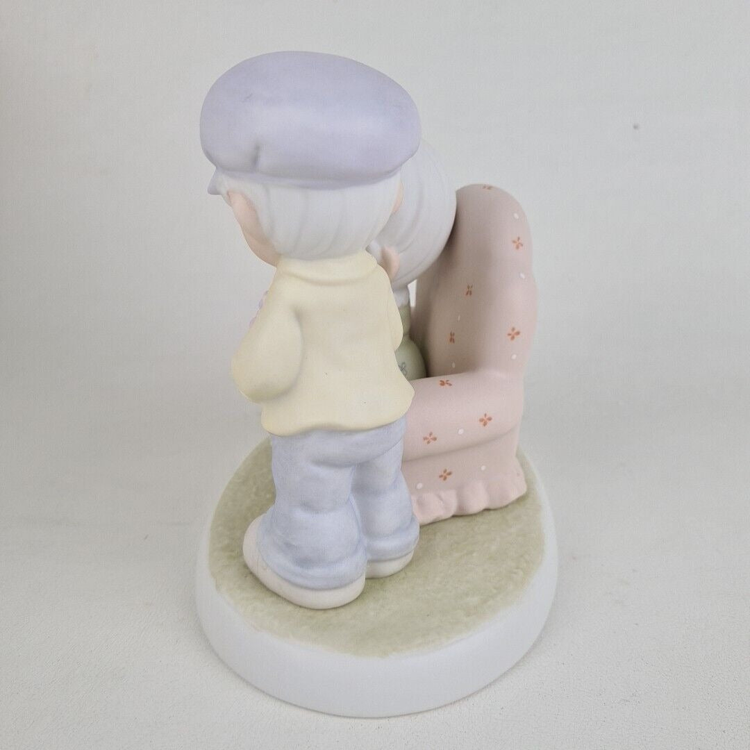 Precious Moments Many Years Of Blessing You 384887 Porcelain Figurine Vintage