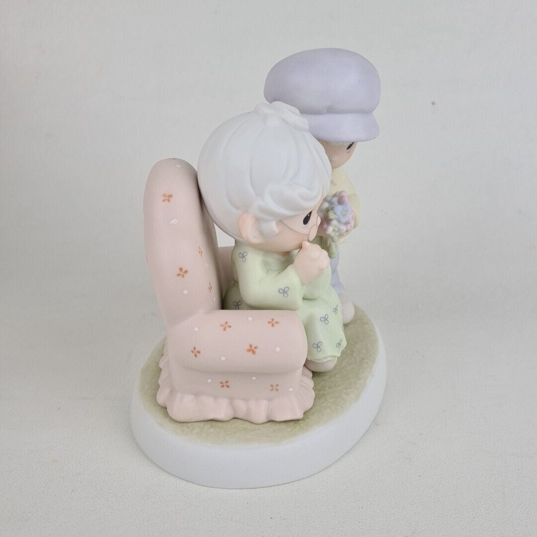 Precious Moments Many Years Of Blessing You 384887 Porcelain Figurine Vintage