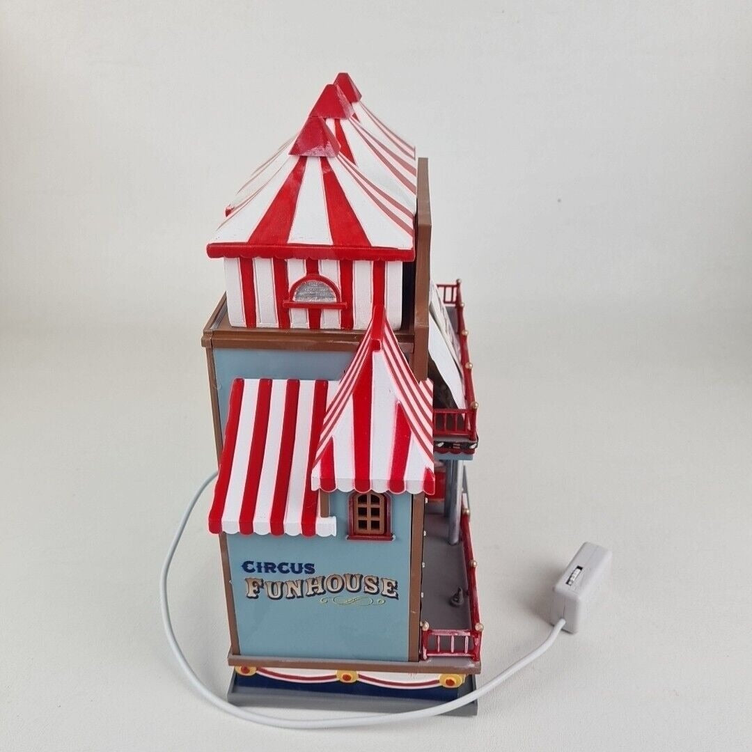 Lemax Circus Funhouse 05616 Carnival Animated Village Building Lighted Decor