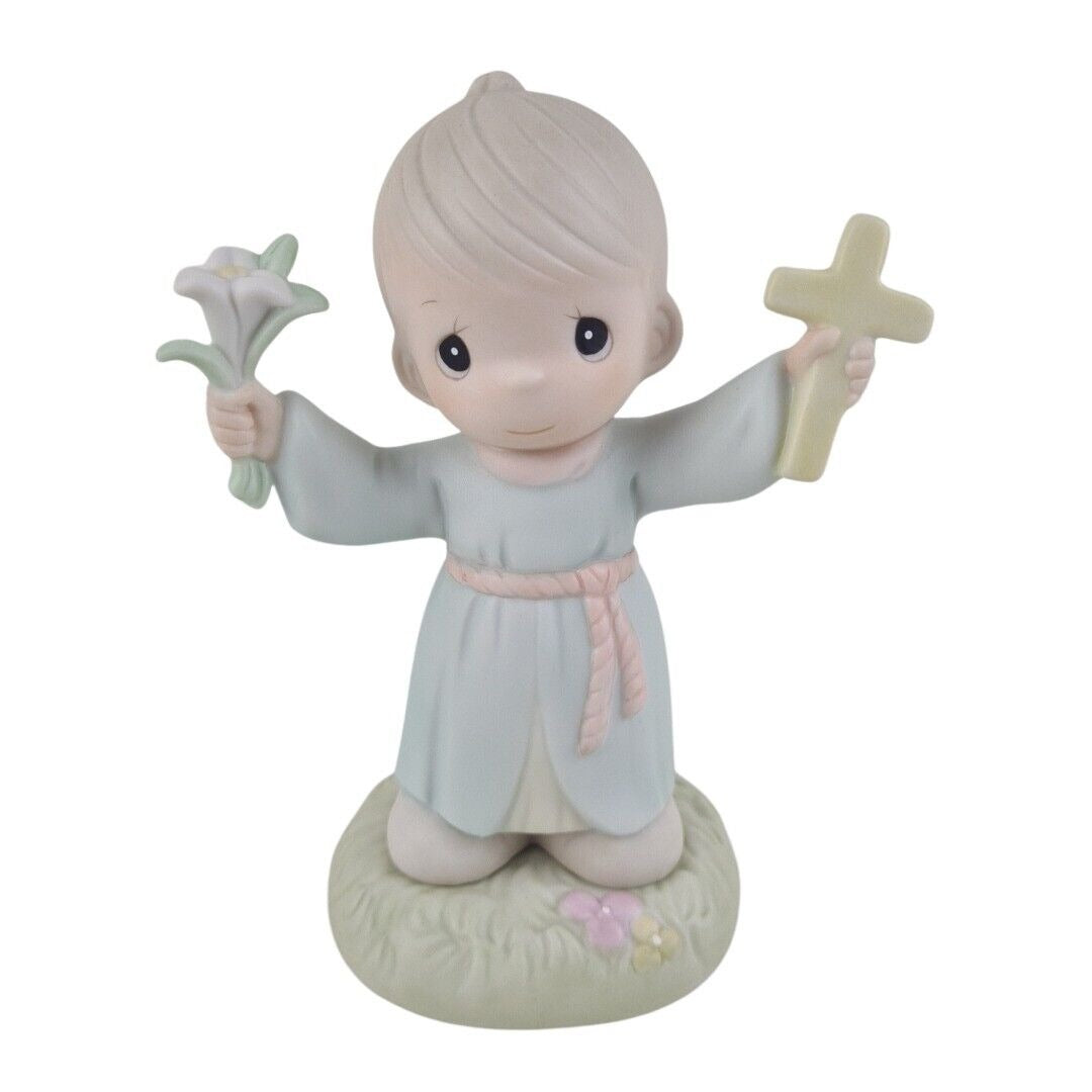 Precious Moments 532002 HALLELUJAH FOR THE CROSS Porcelain Figurine Vintage