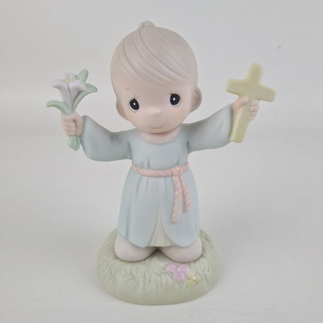 Precious Moments 532002 HALLELUJAH FOR THE CROSS Porcelain Figurine Vintage