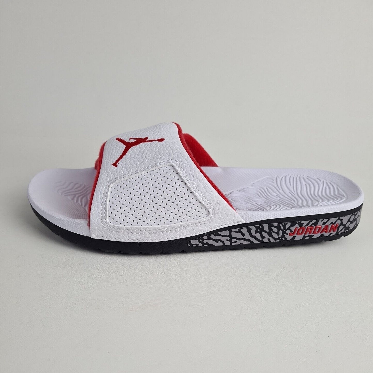 Nike Air Jordan Hydro 3 Retro Slides White University Red 854556 103 Size 8 New