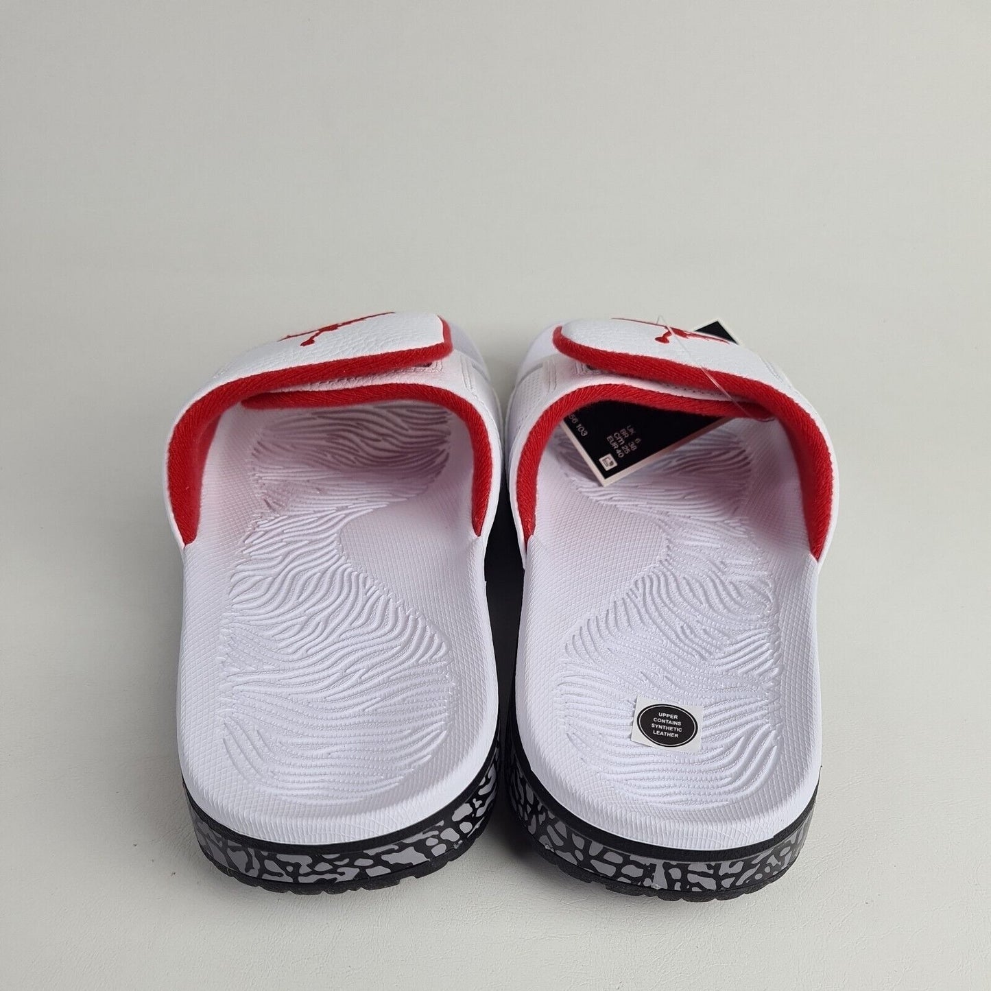 Nike Air Jordan Hydro 3 Retro Slides White University Red 854556 103 Size 8 New