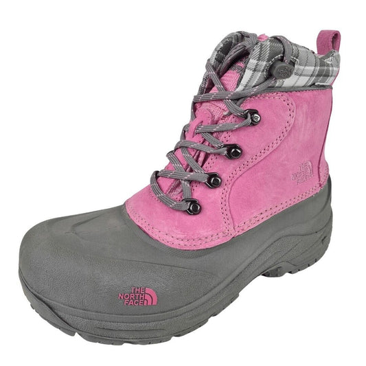 The North Face CHILKATS LACE AX0ZRB2 Winter Pink Boots SZ Girls 7 Y = 8.5 Women