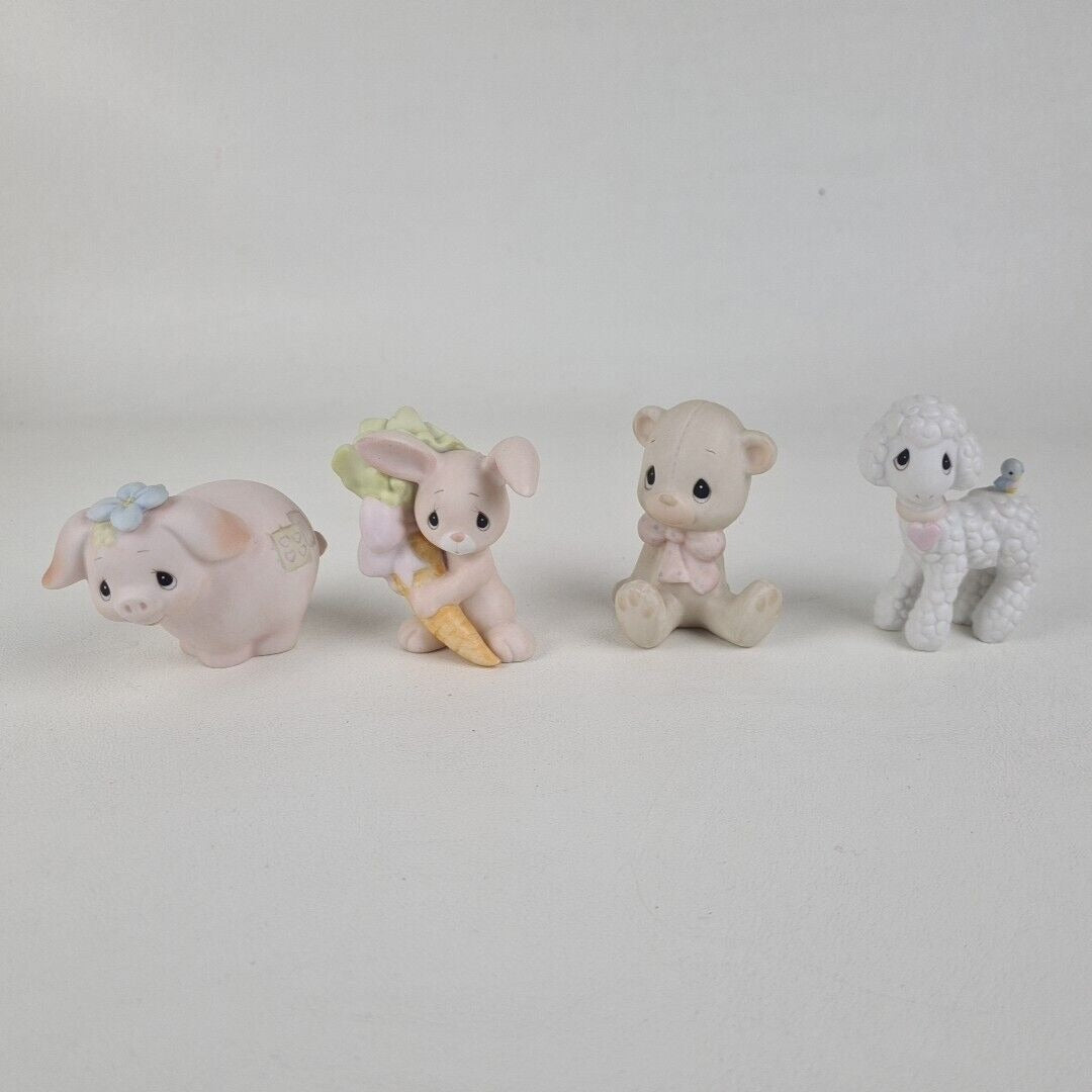 Precious Moments E-9267 ANIMAL COLLECTION Rare Porcelain Figurines Incomplete