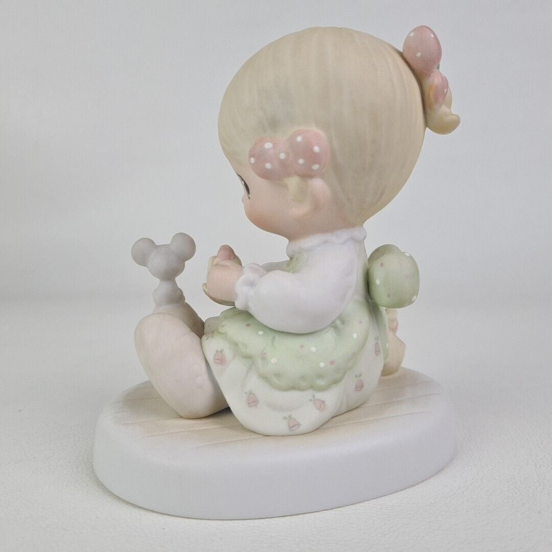 Precious Moments E-5377 LOVE IS KIND Girl With Mouse Porcelain Figurine