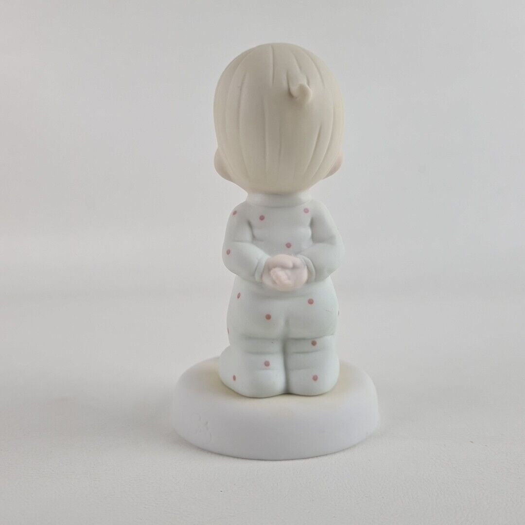 Precious Moments 527238 Baby's First Words Porcelain Bisque Figurine Vintage