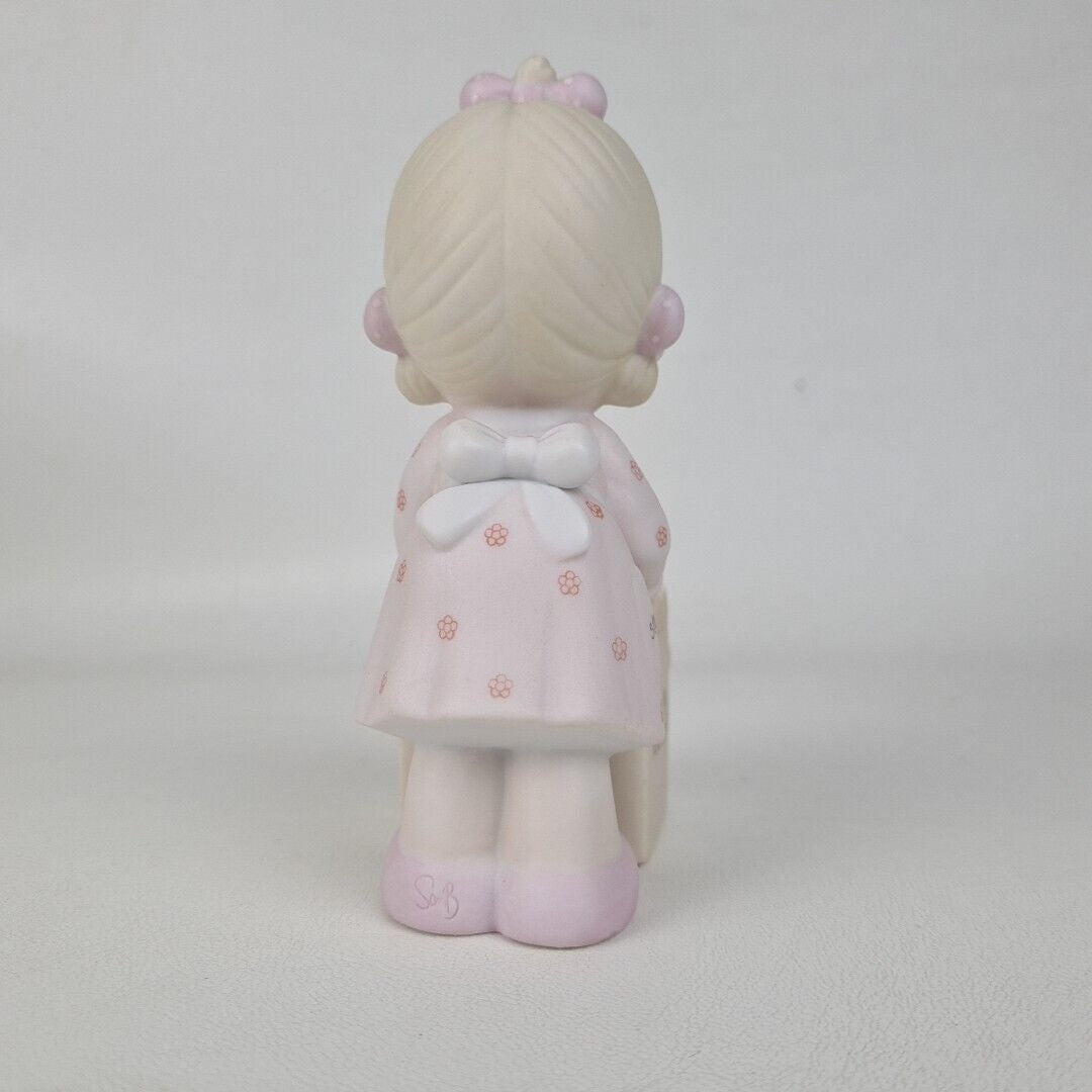 Precious Moments E-0007 Girl Figurine Sharing is Universal Porcelain Figure