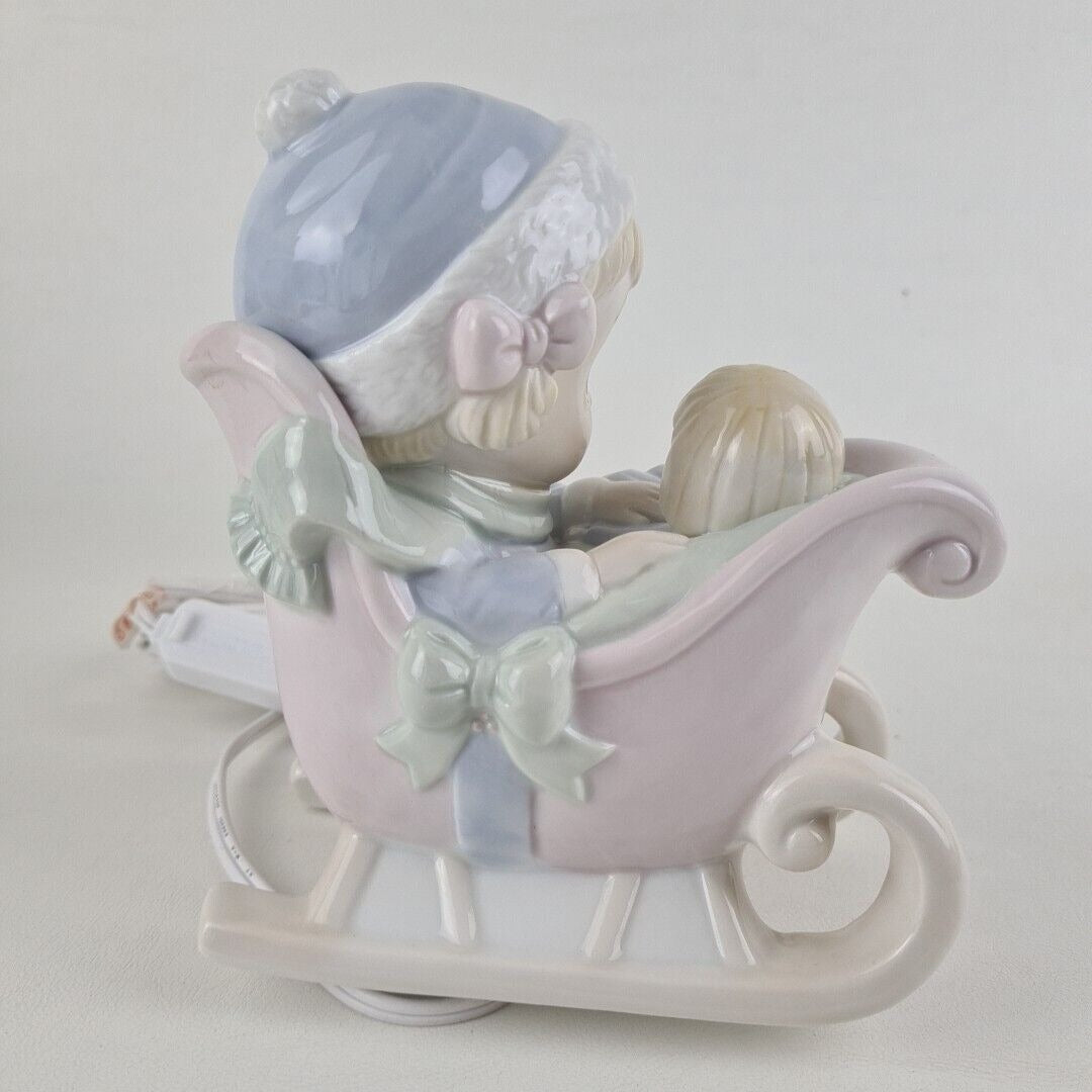 Precious Moments 307270 "Oh What Fun It Is To Ride" Porcelain Night- Light