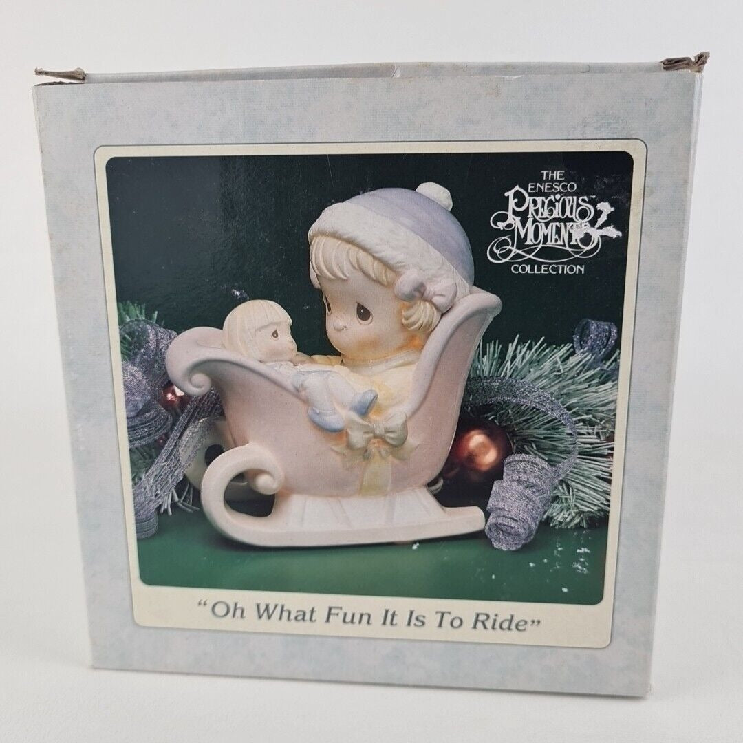 Precious Moments 307270 "Oh What Fun It Is To Ride" Porcelain Night- Light