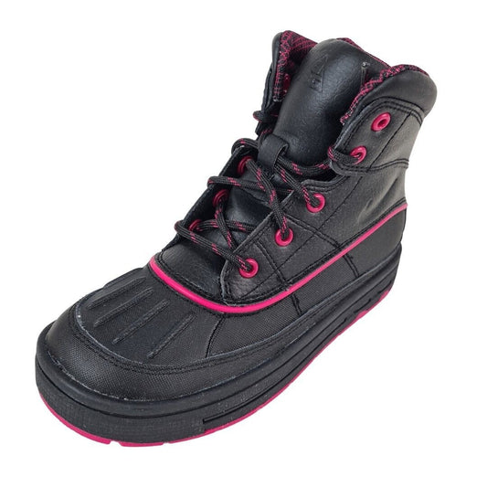 Nike ACG Woodside 2 Little Girl's Winter Boots  524877 001 Black Pink Size 12.5