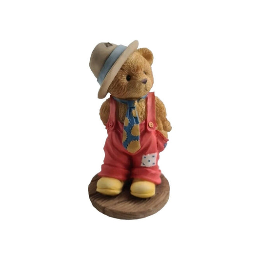 Cherished Teddies 103756 Logan "Love Is A Bear Neccesity" 1996 Bear Figurine