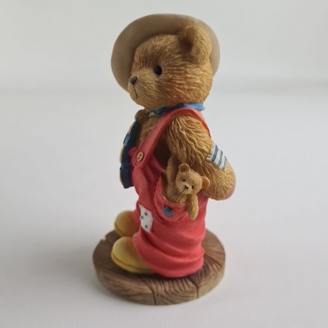 Cherished Teddies 103756 Logan "Love Is A Bear Neccesity" 1996 Bear Figurine