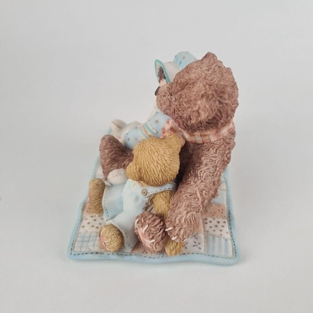 Cherished Teddies 786691 Elmer And Friends Two Bears With Doll Figurine