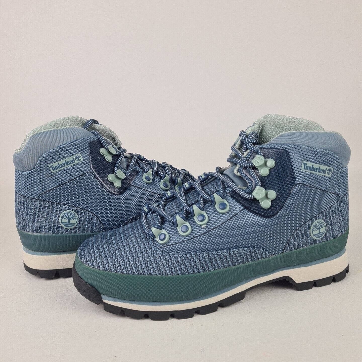 TIMBERLAND Euro Hiker Waterproof Women Boots Jaquard Blue TB0A1ADG Size 8.5